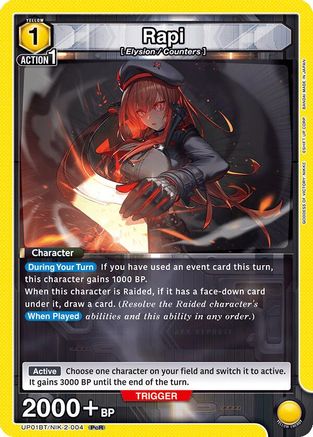 Image of Rapi (UP01BT/NIK-2-004) - UP01BT GODDESS OF VICTORY NIKKE Precious Booster Foil