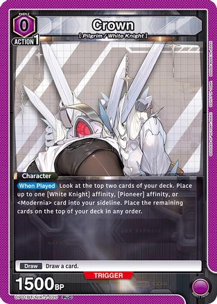 Image of Crown (020) (UP01BT/NIK-2-020) - UP01BT GODDESS OF VICTORY NIKKE Precious Booster Foil