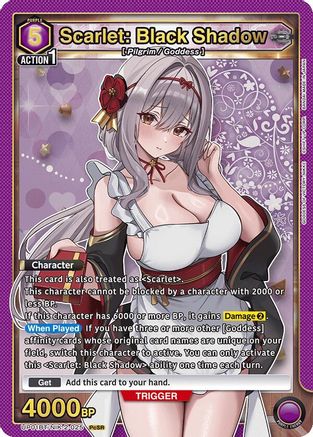 Image of Scarlet: Black Shadow (025) (UP01BT/NIK-2-025) - UP01BT GODDESS OF VICTORY NIKKE Precious Booster Foil