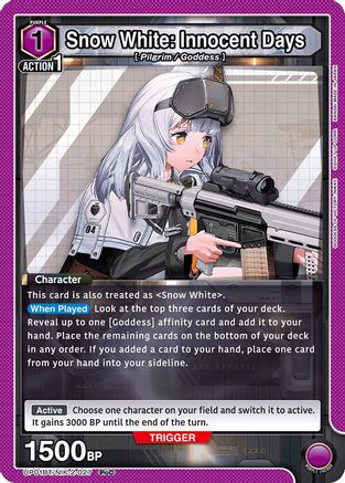 Image of Snow White: Innocent Days (027) (UP01BT/NIK-2-027) - UP01BT GODDESS OF VICTORY NIKKE Precious Booster Foil