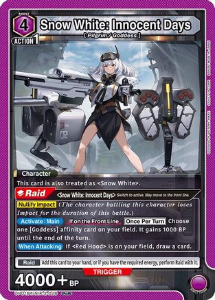Image of Snow White: Innocent Days (028) (UP01BT/NIK-2-028) - UP01BT GODDESS OF VICTORY NIKKE Precious Booster Foil