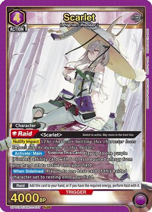 Image of Scarlet (UP01BT/NIK-2-037) - UP01BT GODDESS OF VICTORY NIKKE Precious Booster Foil