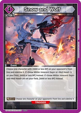 Image of Snow and Wolf (UP01BT/NIK-2-039) - UP01BT GODDESS OF VICTORY NIKKE Precious Booster Foil