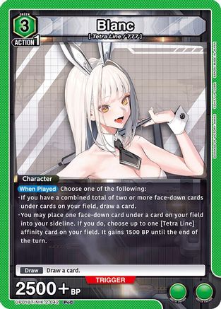 Image of Blanc (UP01BT/NIK-2-042) - UP01BT GODDESS OF VICTORY NIKKE Precious Booster Foil