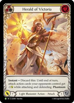 Image of Herald of Victoria - LGS449 (LGS449) - Flesh and Blood: Promo Cards Rainbow Foil