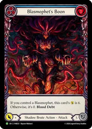 Image of Blasmophet's Boon - FAB521 (FAB521) - Flesh and Blood: Promo Cards Rainbow Foil