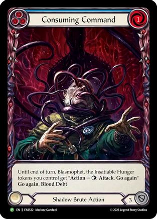 Image of Consuming Command - FAB522 (FAB522) - Flesh and Blood: Promo Cards Rainbow Foil
