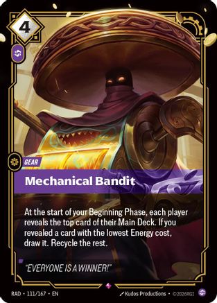 Image of Mechanical Bandit (111/167) - Radiance Foil