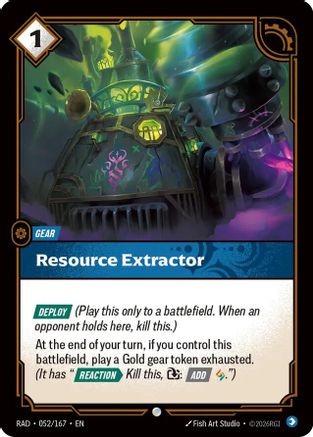 Image of Resource Extractor (052/167) - Radiance Foil