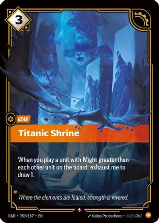 Image of Titanic Shrine (089/167) - Radiance Foil