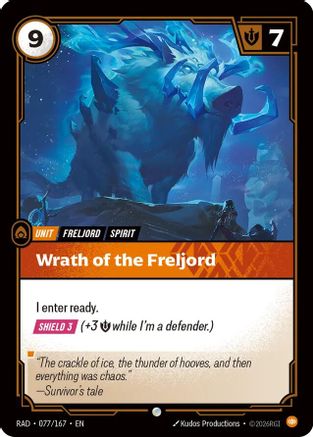 Image of Wrath of the Freljord (077/167) - Radiance Foil