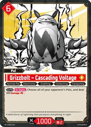 Image of Grizzbolt - Cascading Voltage (ESS01-001) - Sleeve and Card Sets Foil