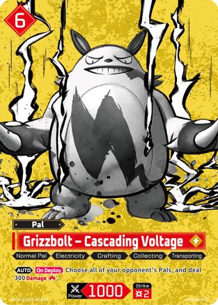 Image of Grizzbolt - Cascading Voltage (OSR) (ESS01-001OSR) - Sleeve and Card Sets Foil