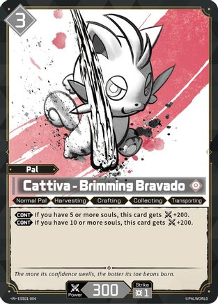 Image of Cattiva - Brimming Bravado (ESS01-004) - Sleeve and Card Sets Foil