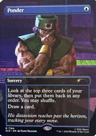 Image of Ponder (7184) (SLD-7184) - Secret Lair Drop Series Foil