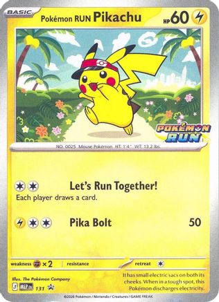 Image of Pokemon Run Pikachu 131  Southeast Asia Exclusives - Promo