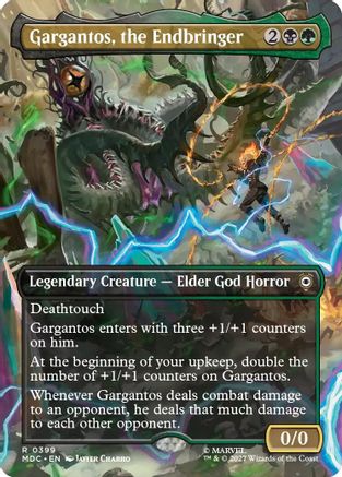 Image of Gargantos, the Endbringer (Borderless) (MDC-399) - Commander: Marvel: Darkhold Destiny Foil
