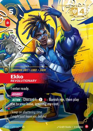 Image of Ekko, Revolutionary (Overnumbered) (177/167) - Radiance Foil