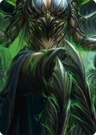 Image of Malice, Domina of the Dead // Levia, Shadowborn Abomination Double Sided Art Card (Middle Center) - GEM Pack 6