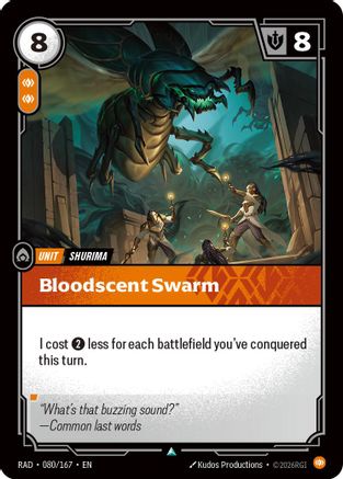 Image of Bloodscent Swarm (080/167) - Radiance Foil