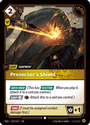 Image of Protector's Shield (123/167) - Radiance Foil