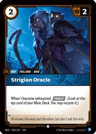 Image of Strigian Oracle (053/167) - Radiance Foil