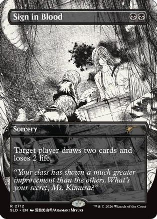 Image of Sign in Blood (SLD-2712) - Secret Lair Drop Series