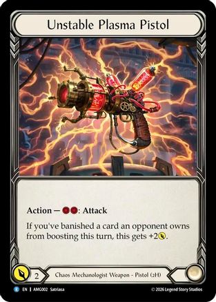 Image of Unstable Plasma Pistol (AMG002) - Armory Deck: Min Rainbow Foil