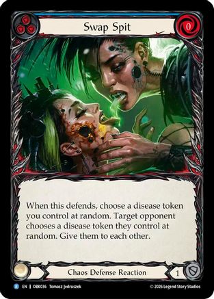 Image of Swap Spit (Blue) (OBK036) - Outbreak Rainbow Foil