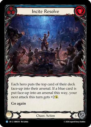 Image of Incite Resolve (OBK039) - Outbreak Rainbow Foil