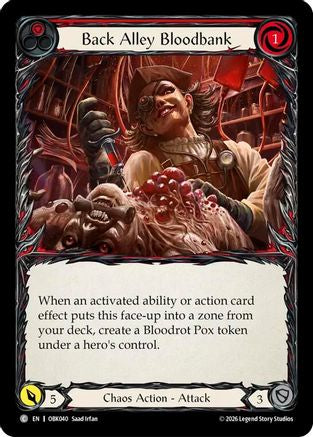 Image of Back Alley Bloodbank (OBK040) - Outbreak Rainbow Foil