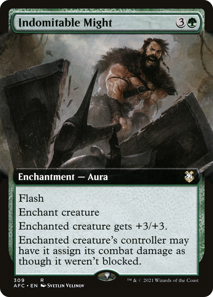Image of Indomitable Might (Extended Art) [Dungeons & Dragons: Adventures in the Forgotten Realms Commander]