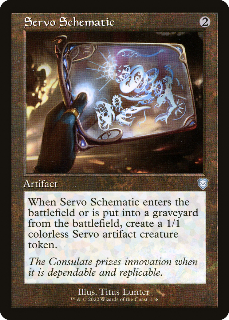 Image of Servo Schematic (Retro) [The Brothers' War Commander]