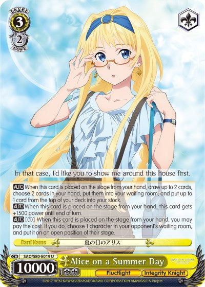 Image of Alice on a Summer Day (SAO/S80-E019 U) [Sword Art Online -Alicization- Vol.2]