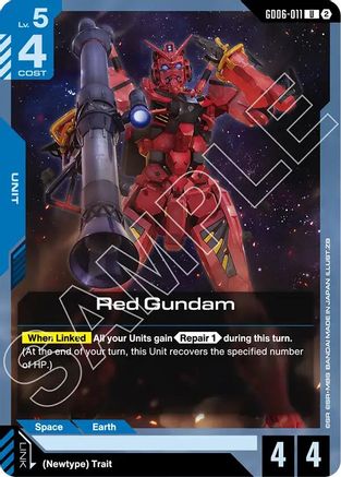 Image of Red Gundam (GD06-011) - Stardust Trails