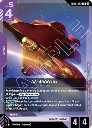 Image of Val Walo (GD06-052) - Stardust Trails Holofoil