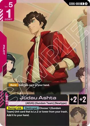 Image of Judau Ashta (GD06-088) - Stardust Trails Holofoil