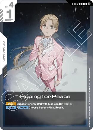 Image of Hoping for Peace (GD06-120) - Stardust Trails