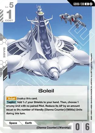 Image of Soleil (GD06-130) - Stardust Trails