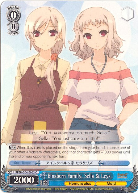 Image of Einzbern Family, Sella & Leys (PI/EN-S04-E063 C) [Fate/kaleid liner PRISMA ILLYA DX]