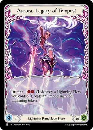 Image of Aurora, Legacy of Tempest // Aurora, Emissary of Lightning (OMN047) - Omens of the Third Age