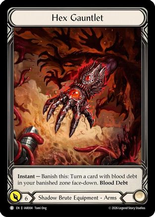 Image of Hex Gauntlet (Extended Art) (IAR004) - Usurp the Shadow Throne Cold Foil