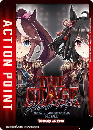Image of Action Point Card (AP02) (Umamusume: Pretty Derby - WORLD TOUR: THE STAGE) (UEPR/SLG-AP02) - Union Arena Promotion Cards Foil