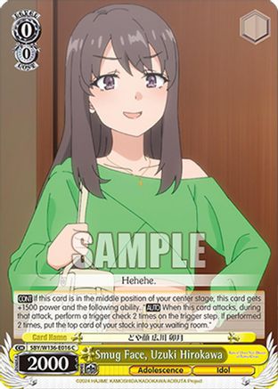 Image of Smug Face, Uzuki Hirokawa (SBY/W136-E016) - Rascal Does Not Dream of Santa Claus
