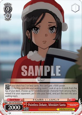 Image of Pointless Debate, Miniskirt Santa (SBY/W136-E063) - Rascal Does Not Dream of Santa Claus