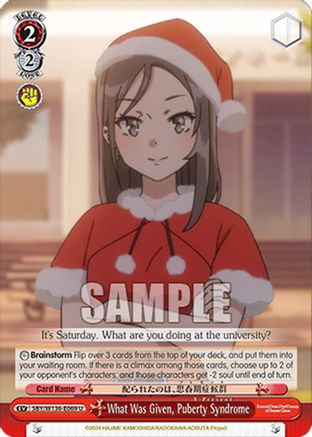 Image of What Was Given, Puberty Syndrome (SBY/W136-E069) - Rascal Does Not Dream of Santa Claus