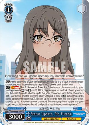 Image of Status Update, Rio Futaba (SBY/W136-E093) - Rascal Does Not Dream of Santa Claus