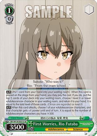 Image of First Worries, Rio Futaba (SR) (SBY/W136-E031S) - Rascal Does Not Dream of Santa Claus