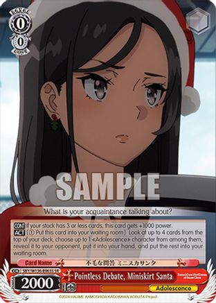 Image of Pointless Debate, Miniskirt Santa (SR) (SBY/W136-E063S) - Rascal Does Not Dream of Santa Claus