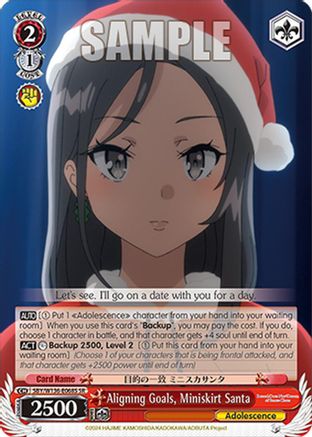 Image of Aligning Goals, Miniskirt Santa (SR) (SBY/W136-E068S) - Rascal Does Not Dream of Santa Claus